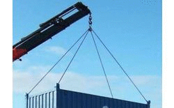 Trasporto consegna Container con Gru
